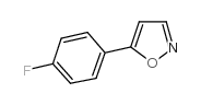 5-(4-氟苯基)异恶唑结构式