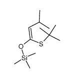 ((1-(tert-butylthio)-3-methylbut-1-en-1-yl)oxy)trimethylsilane Structure