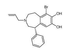 (S)-(-)-6-bromo-N-allyl-7,8-dihydroxy-1-phenyl-2,3,4,5-tetrahydro-[1H]-3-benzazepine Structure