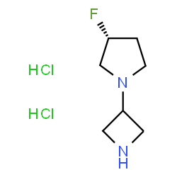 (3R)-1-(azetidin-3-yl)-3-fluoropyrrolidine dihydrochloride Structure