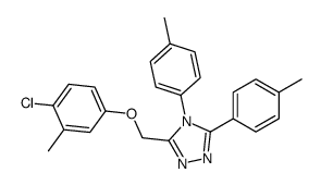 3-[(4-chloro-3-methylphenoxy)methyl]-4,5-bis(4-methylphenyl)-1,2,4-triazole Structure