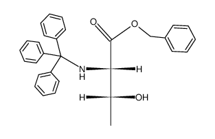 N-trityl-L-threonine benzyl ester Structure
