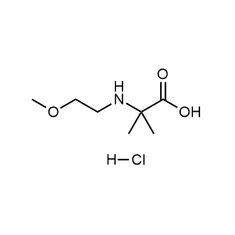 2-((2-甲氧乙基)氨基)-2-甲基丙酸盐酸盐结构式