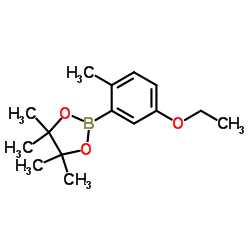 5-乙氧基-2-氟苯硼酸频呢醇酯结构式