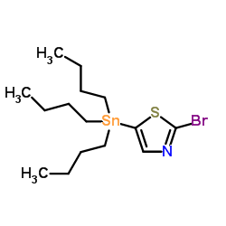 2-bromo-5-(tributylstannyl)thiazole Structure