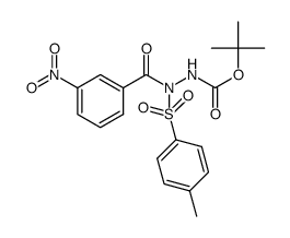 tert-butyl 2-(3-nitrobenzoyl)-2-tosylhydrazine-1-carboxylate结构式