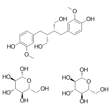 亚麻木酚素结构式