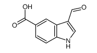 3-Formyl-1H-indole-5-carboxylic acid Structure