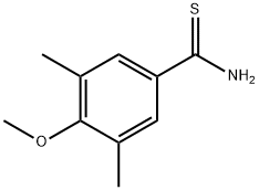 Benzenecarbothioamide, 4-methoxy-3,5-dimethyl- Structure