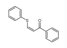 (Z)-1-phenyl-3-phenylsulfanyl-2-propen-1-one结构式