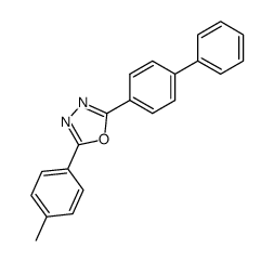 2-(4-biphenyl)-5-(4-methylphenyl)-1,3,4-oxadiazole Structure