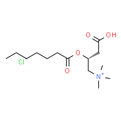 Heptanoyl-L-carnitine (chloride)结构式