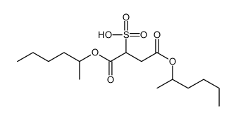 1,4-di(hexan-2-yloxy)-1,4-dioxobutane-2-sulfonic acid结构式