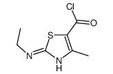 5-Thiazolecarbonyl chloride, 2-(ethylamino)-4-methyl- (9CI) Structure