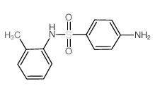 4-氨基-n-(2-甲基苯基)苯磺酰胺结构式