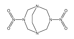 3,7-dinitro-1,3,5,7-tetraaza-bicyclo[3.3.2]decane结构式