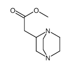 1,4-Diazabicyclo[2.2.2]octane-2-aceticacid,methylester(9CI) Structure
