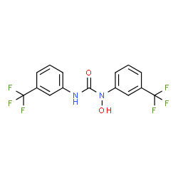 1-HYDROXY-1,3-BIS(3-(TRIFLUOROMETHYL)PHENYL)UREA Structure