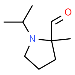 2-Pyrrolidinecarboxaldehyde, 2-methyl-1-(1-methylethyl)- (9CI)结构式
