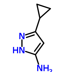 3-环丙基-1H-吡唑-5-胺结构式