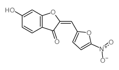 6-hydroxy-2-[(5-nitro-2-furyl)methylidene]benzofuran-3-one结构式