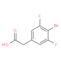 4-bromo-3,5-difluorophenylacetic acid structure