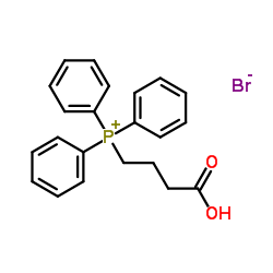 (3-Carboxypropyl)(triphenyl)phosphonium bromide Structure