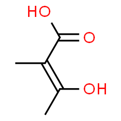 2-Butenoic acid, 3-hydroxy-2-methyl- (9CI) Structure