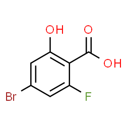 4-溴-2-氟-6-羟基苯甲酸结构式