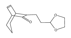 7-[2-(1,3-dioxolan-2-yl)ethyl]bicyclo[3.2.2]non-8-en-6-one Structure