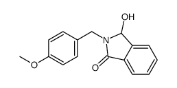 3-hydroxy-2-[(4-methoxyphenyl)methyl]-3H-isoindol-1-one结构式