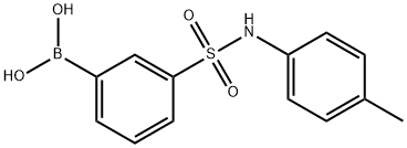 3-(对甲苯氨基磺酰基)苯硼酸结构式