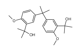 2,2-bis-[3-(2-hydroxy-2-propyl)-4-methoxyphenyl]-propane结构式