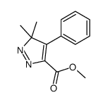 methyl 5,5-dimethyl-4-phenylpyrazole-3-carboxylate结构式