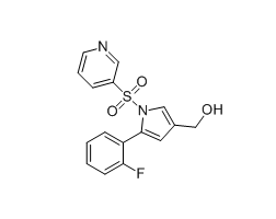 (5-(2-fluorophenyl)-1-(pyridin-3-ylsulfonyl)-1H-pyrrol-3-yl) methanol Structure