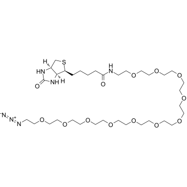 Biotin-PEG11-azide结构式