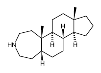 3-Aza-A-homo-5β-androstan; Saman结构式
