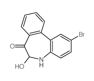 2-bromo-6-hydroxy-5,6-dihydrobenzo[d][1]benzazepin-7-one Structure