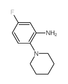5-Fluoro-2-piperidin-1-yl-phenylamine结构式