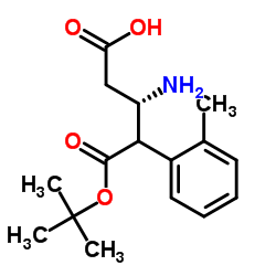 (S)-3-((叔丁氧羰基)氨基)-4-(邻甲苯基)丁酸结构式