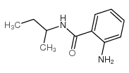2-氨基-N-仲-丁基苯甲酰胺结构式