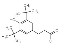 3,5-di-tert-butyl-4-hydroxybenzenepropanoyl chloride Structure