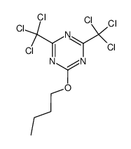 2-butoxy-4,6-bis-trichloromethyl-[1,3,5]triazine结构式