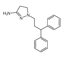 1-(3,3-diphenyl-propyl)-4,5-dihydro-1H-pyrazol-3-ylamine结构式