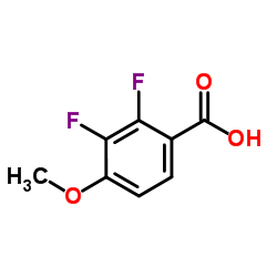 2,3-二氟-4-甲氧基苯甲酸结构式
