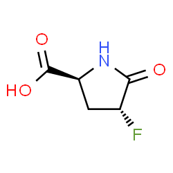 D-Proline, 4-fluoro-5-oxo-, (4S)-rel- (9CI) structure