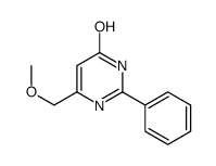 4-HYDROXY-6-METHOXYMETHYL-2-PHENYLPYRIMIDINE structure