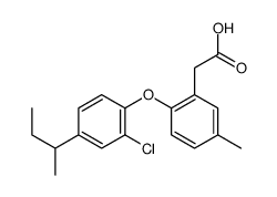 2-[2-(4-butan-2-yl-2-chlorophenoxy)-5-methylphenyl]acetic acid结构式