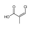 3-chloro-2-methylprop-2-enoic acid结构式
