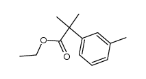 α,α,3-trimethylbenzeneacetic acid ethyl ester结构式